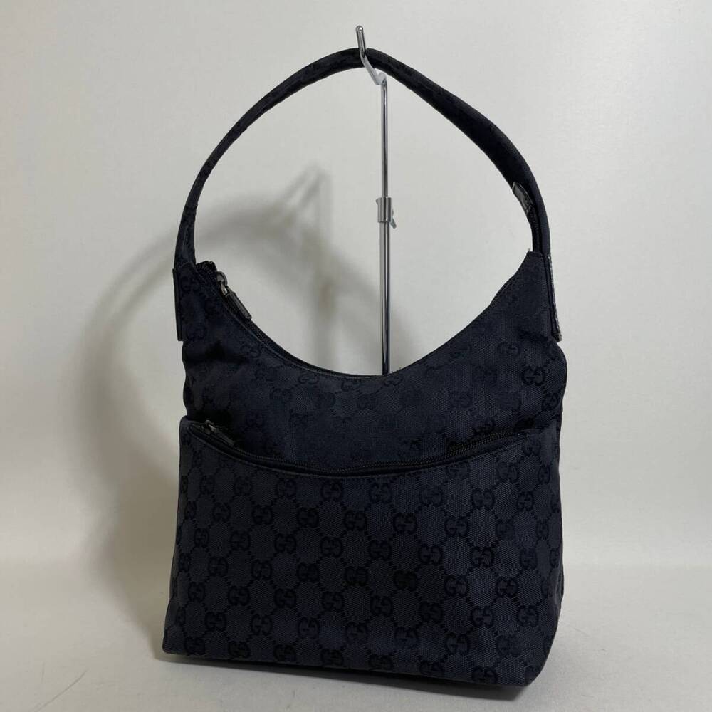 Gucci GG Canvas Hobo Bag Black